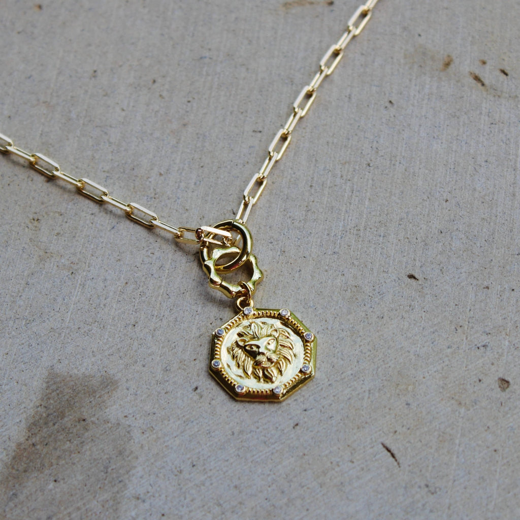 The Lion Pendant - Addie Rose Boutique - Austin