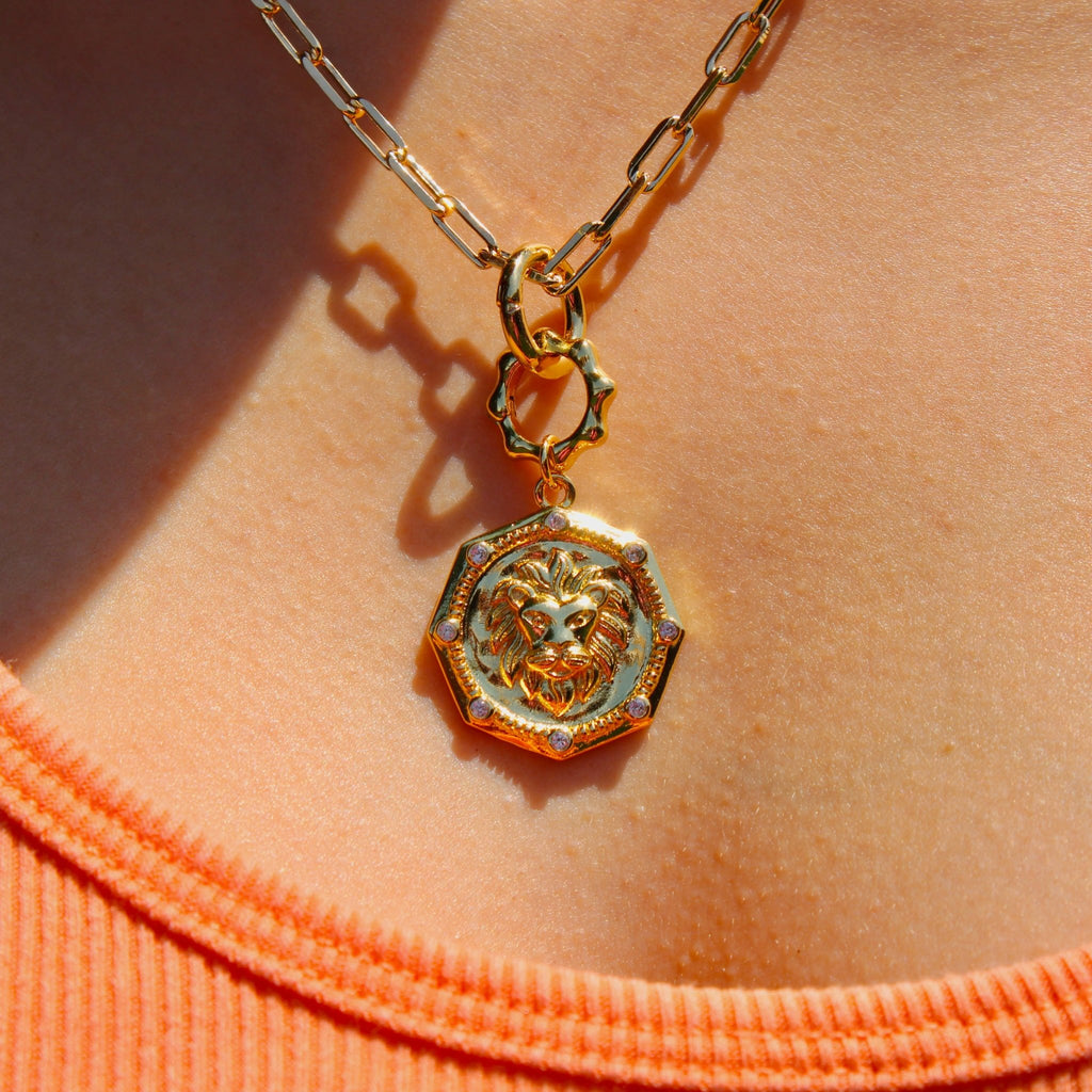 The Lion Pendant - Addie Rose Boutique - Austin