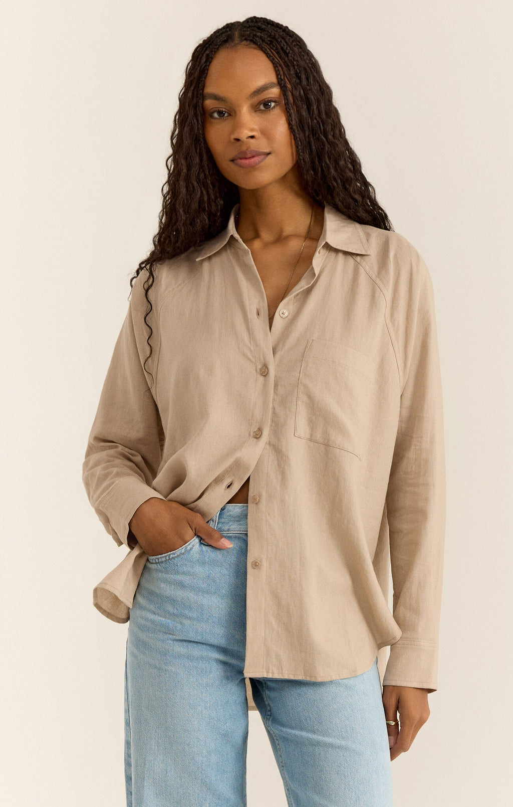 The Perfect Linen Shirt - Addie Rose Boutique - Austin