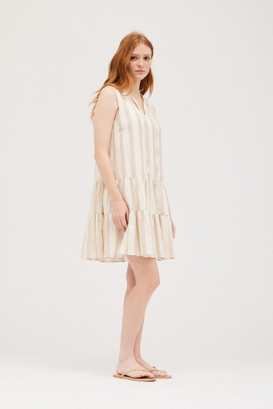 Tiered Mini Dress - Addie Rose Boutique - Austin