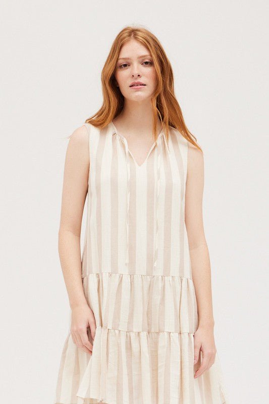 Tiered Mini Dress - Addie Rose Boutique - Austin