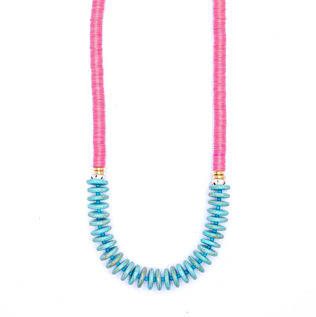 Turquoise and Pink Vinyl - Addie Rose Boutique - Austin