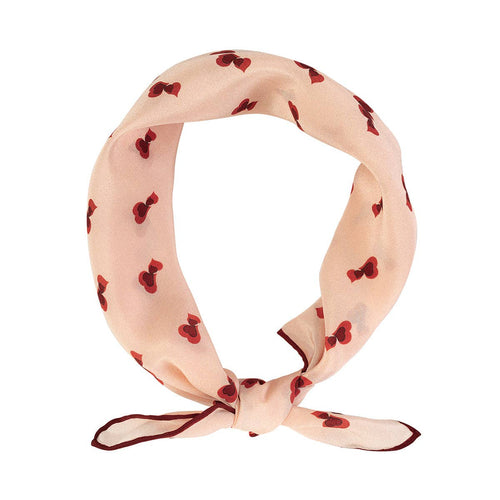 "Twin Hearts" Silk Crepe Bandana - Addie Rose Austin