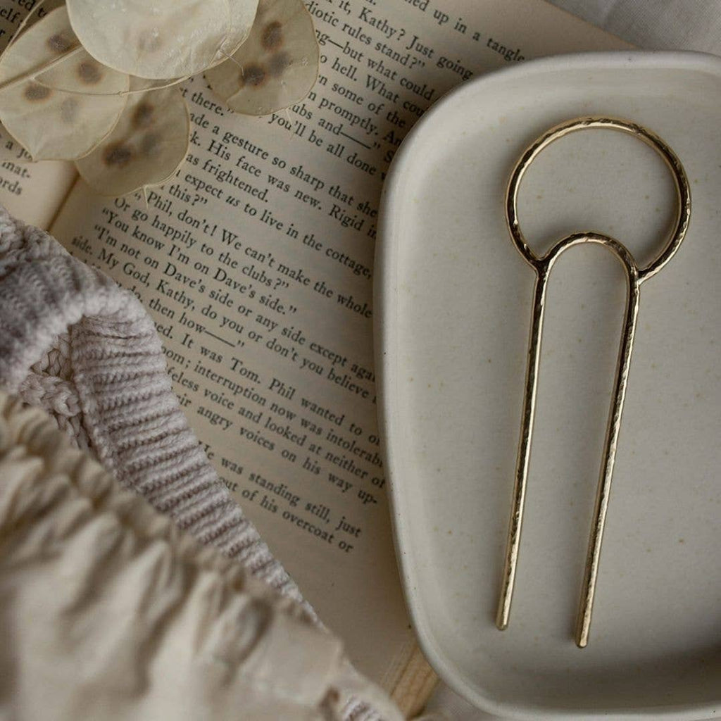 Vanderzee - Crescent Hair Fork: Large / Smooth - Addie Rose Boutique - Austin