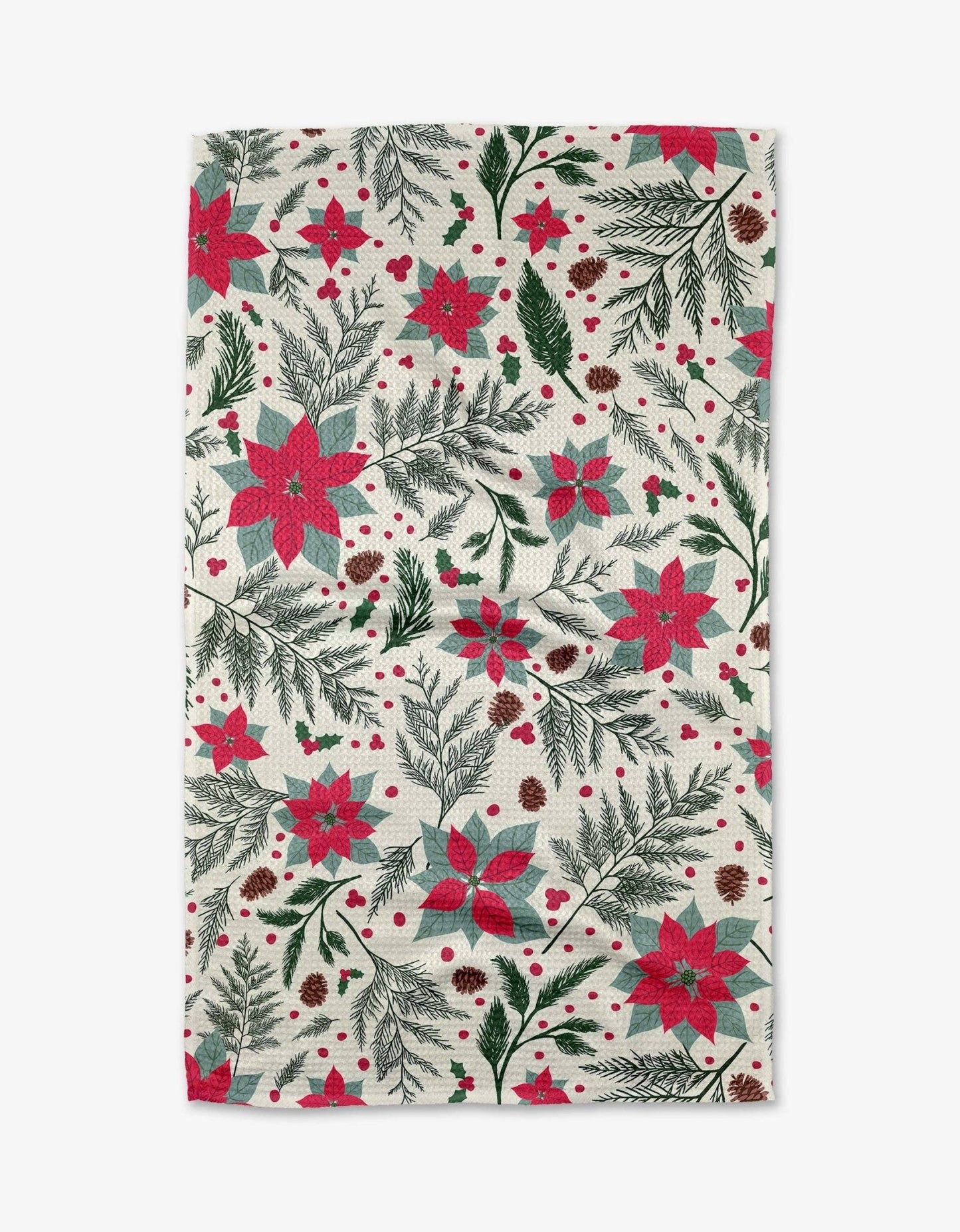 Woodland Poinsettia Tea Towel - Addie Rose Boutique - Austin