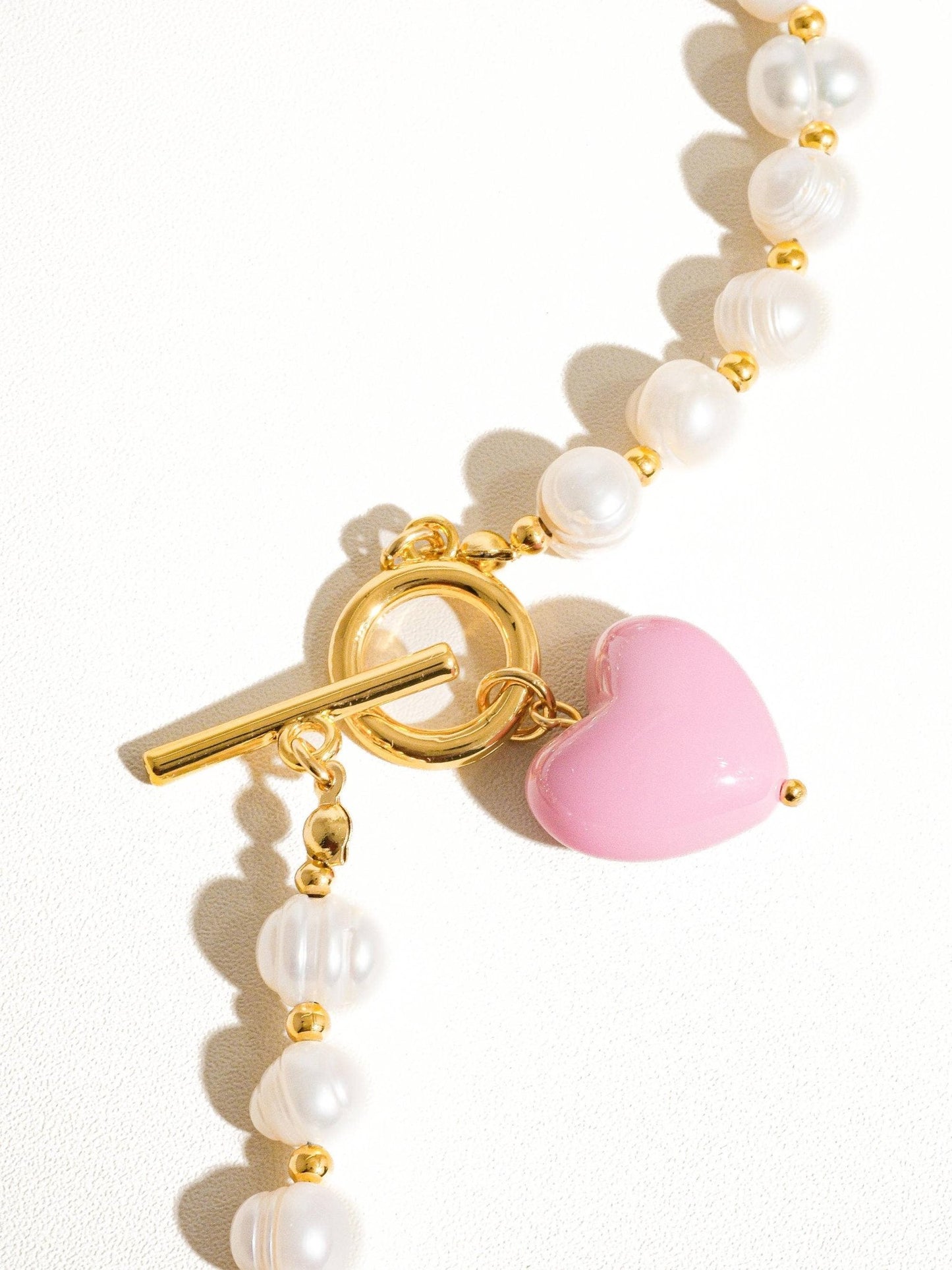 Wren Vintage Natural Pearl Heart Necklace - Addie Rose Boutique - Austin