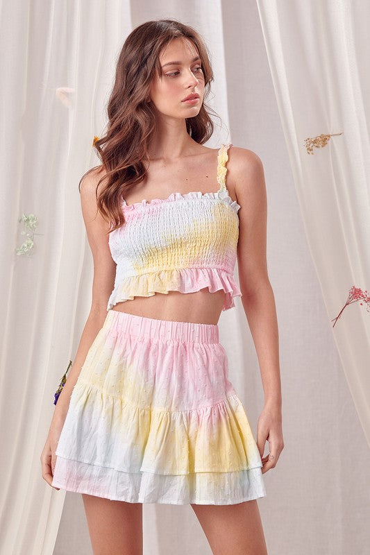 Rainbow Ruffle Skirt