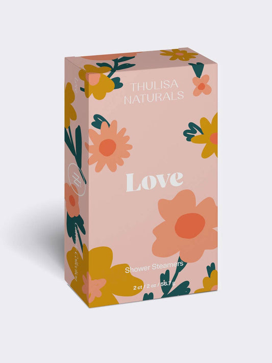 Thulisa Naturals | Bath + Body - Love Shower steamer// Rose// 2 pack// gift set