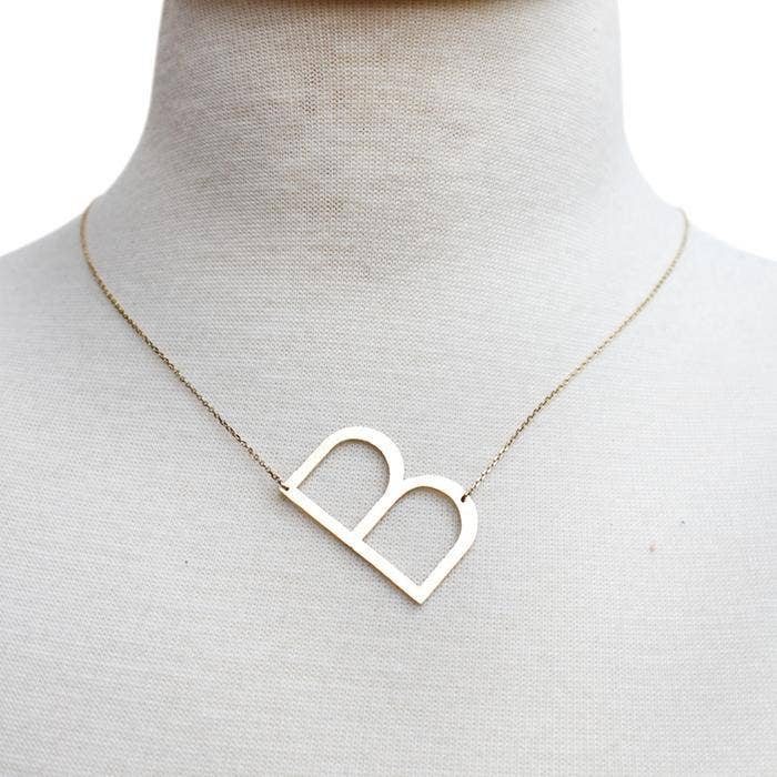 Ellison+Young - Monogram Collection Initial Necklace