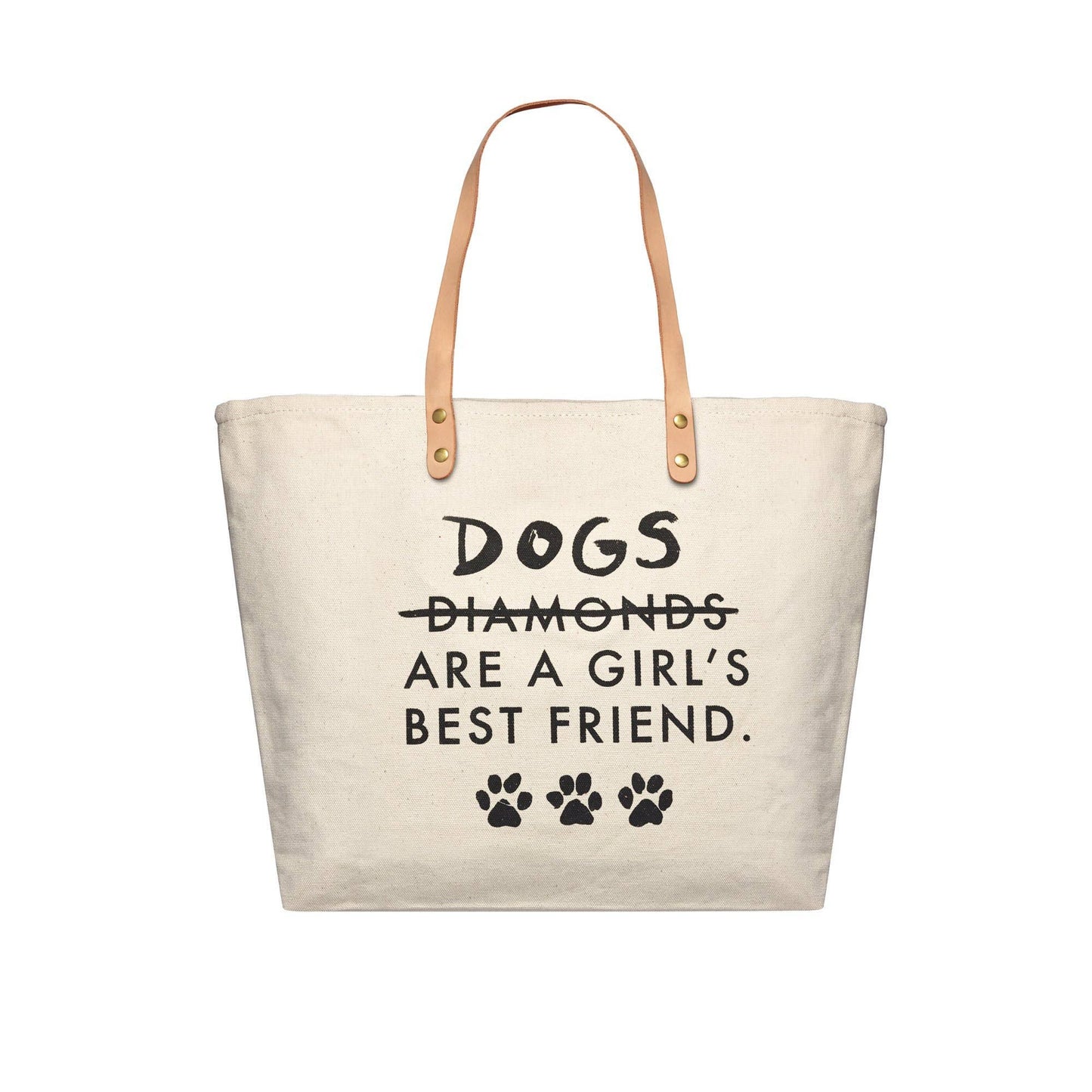 Mure and Grand - Dogs Are A Girl's Best Friend Canvas Tote Bag