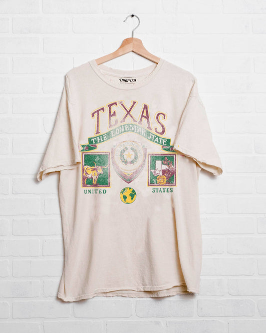 Texas Patch Off White Thrifted Graphic Tee