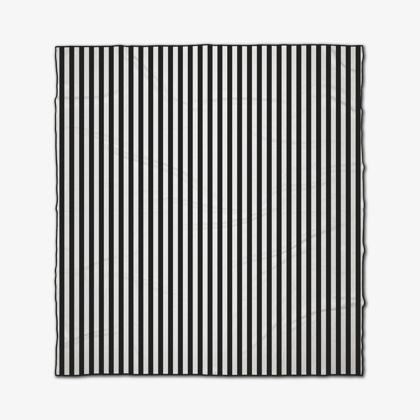 Geometry - Black Stripes Beach Blanket