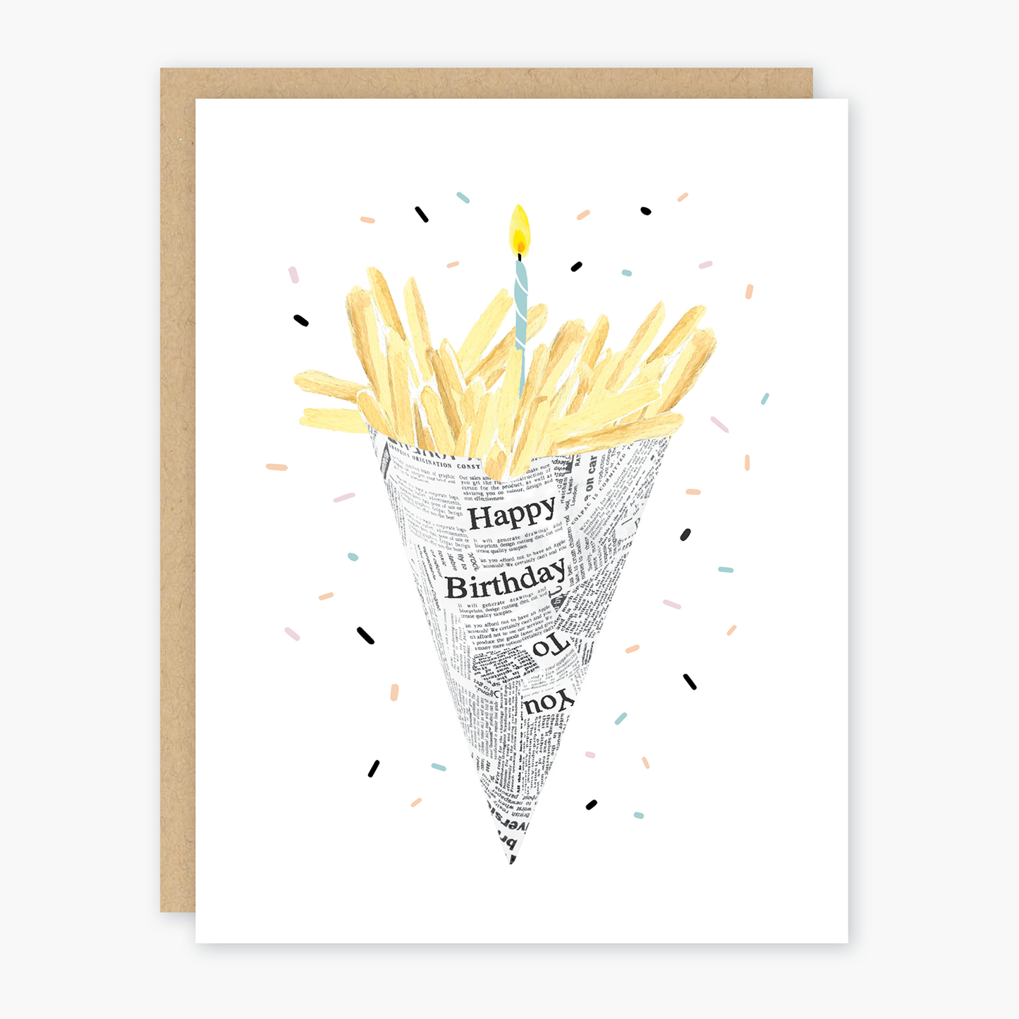 Party of One - Birthday Fries Card