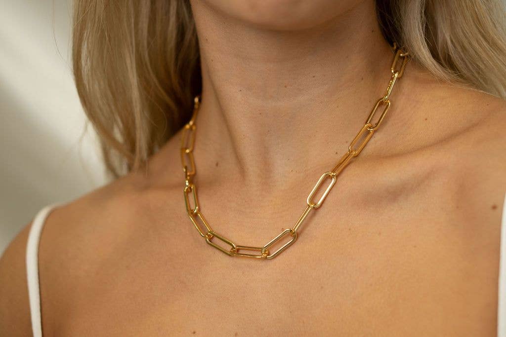 Brenda Grands Jewelry - Chunky Paperclip Necklace