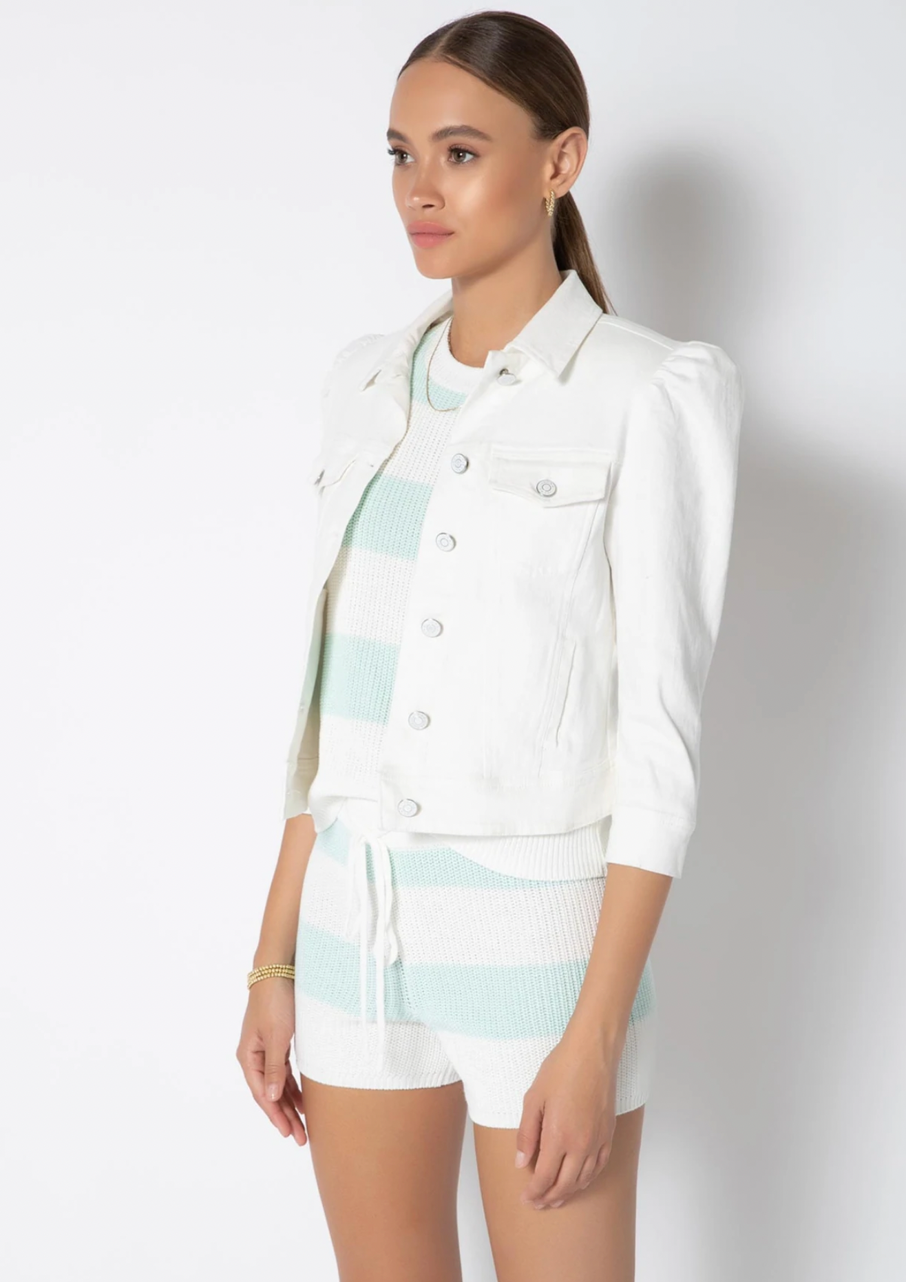 Averill White Jean Jacket