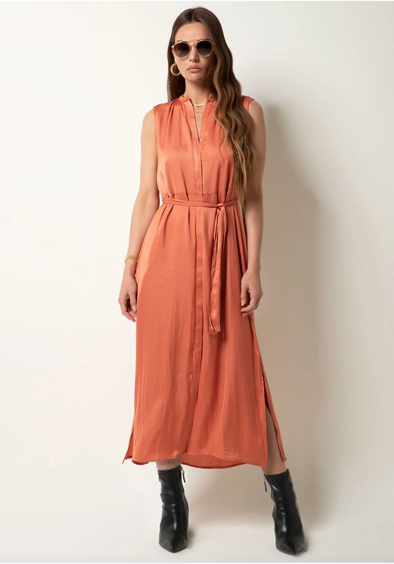 Ayda Poly Silk Dress