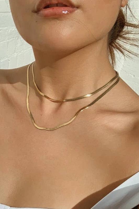 Brenda Grands Jewelry - Dainty Snake Necklace 3mm