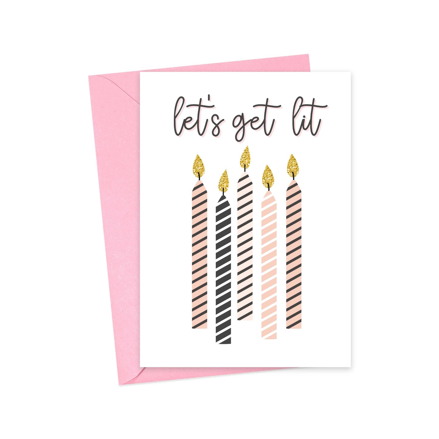 R is for Robo - Let's Get Lit Funny Birthday Card