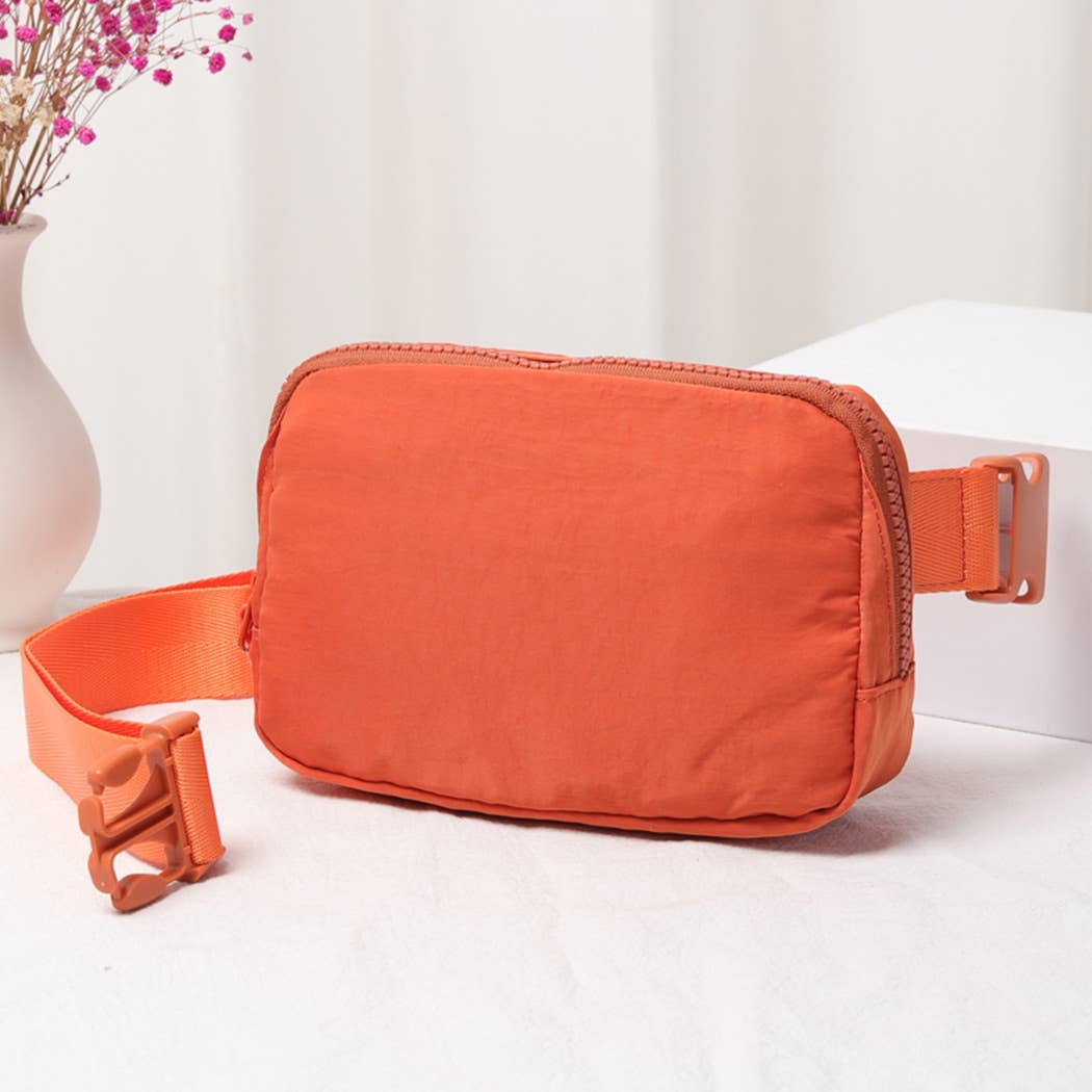 Fashion City - Water-Resistant Mini Sling Belt Bag-Light Colors