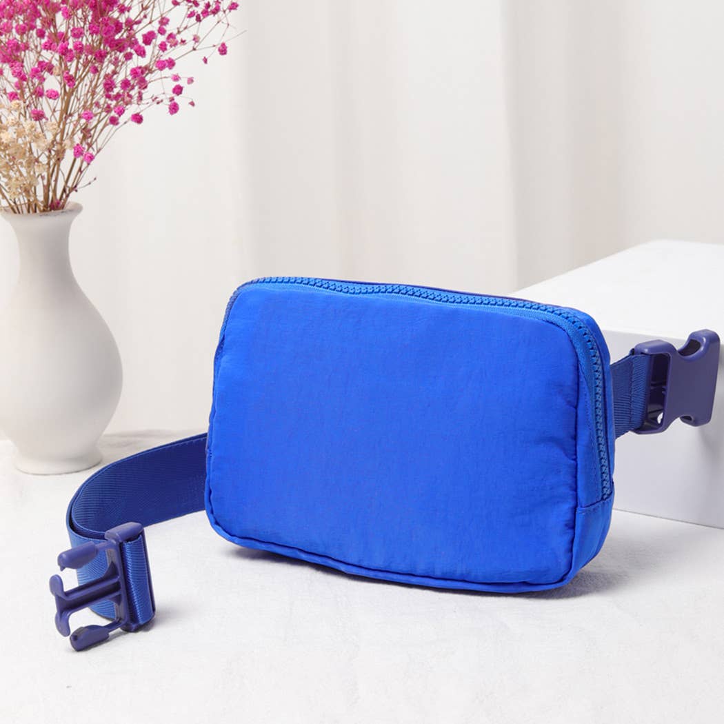 Fashion City - Water-Resistant Mini Sling Belt Bag-Dark Colors