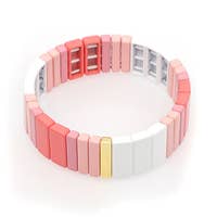 Pink and White Bracelet