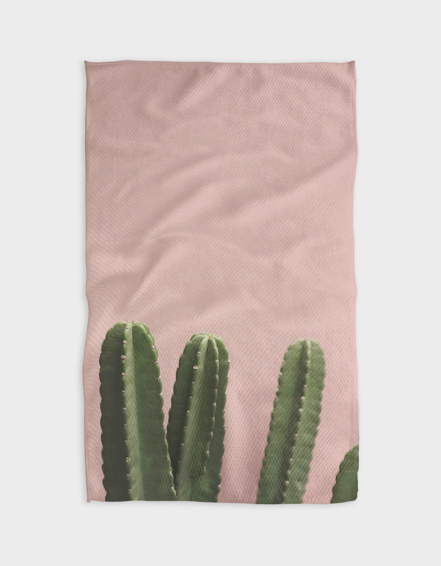Geometry - Pink Cactus Kitchen Tea Towel