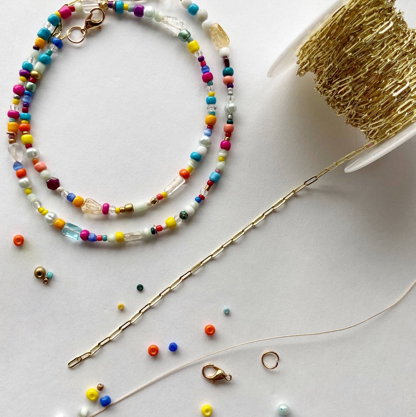 Aerow - DIY Kit - Convertible Beaded Jewelry Bracelet- to - Necklace